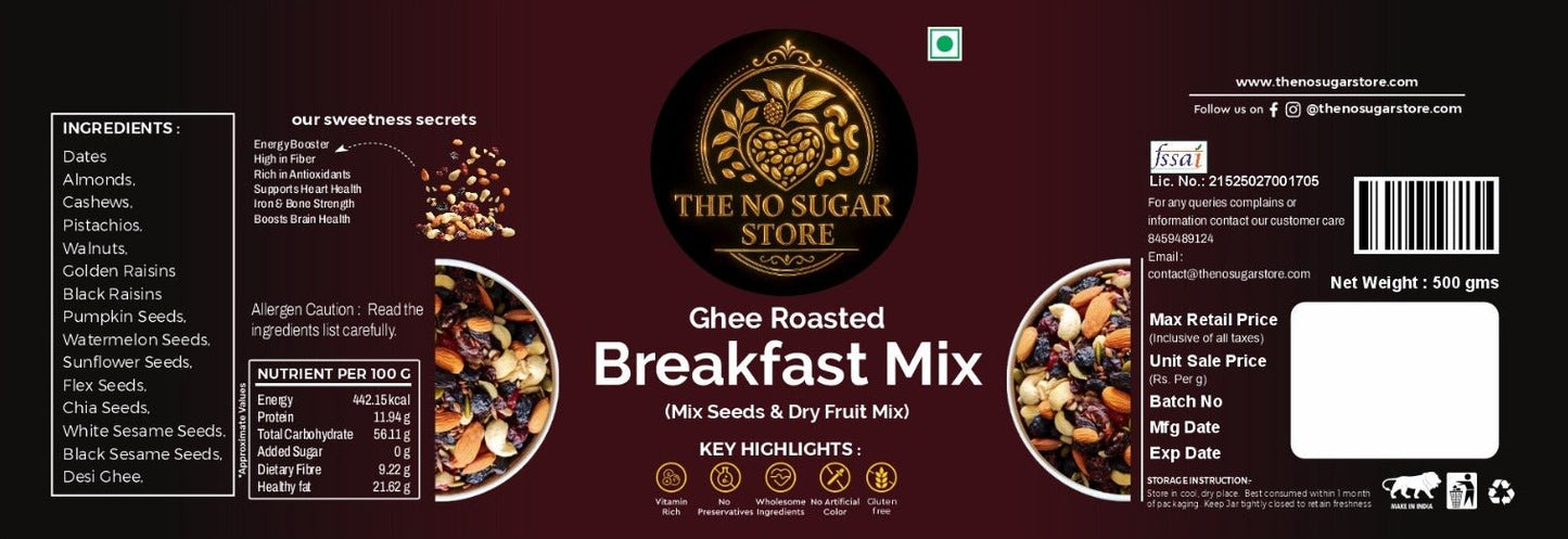Breakfast mix seeds - The No Sugar StoreThe No Sugar StoreThe No Sugar Store