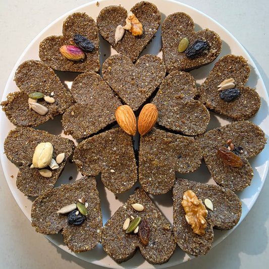 Mixed seeds and Dry fruits Laddu (Heart Shape)