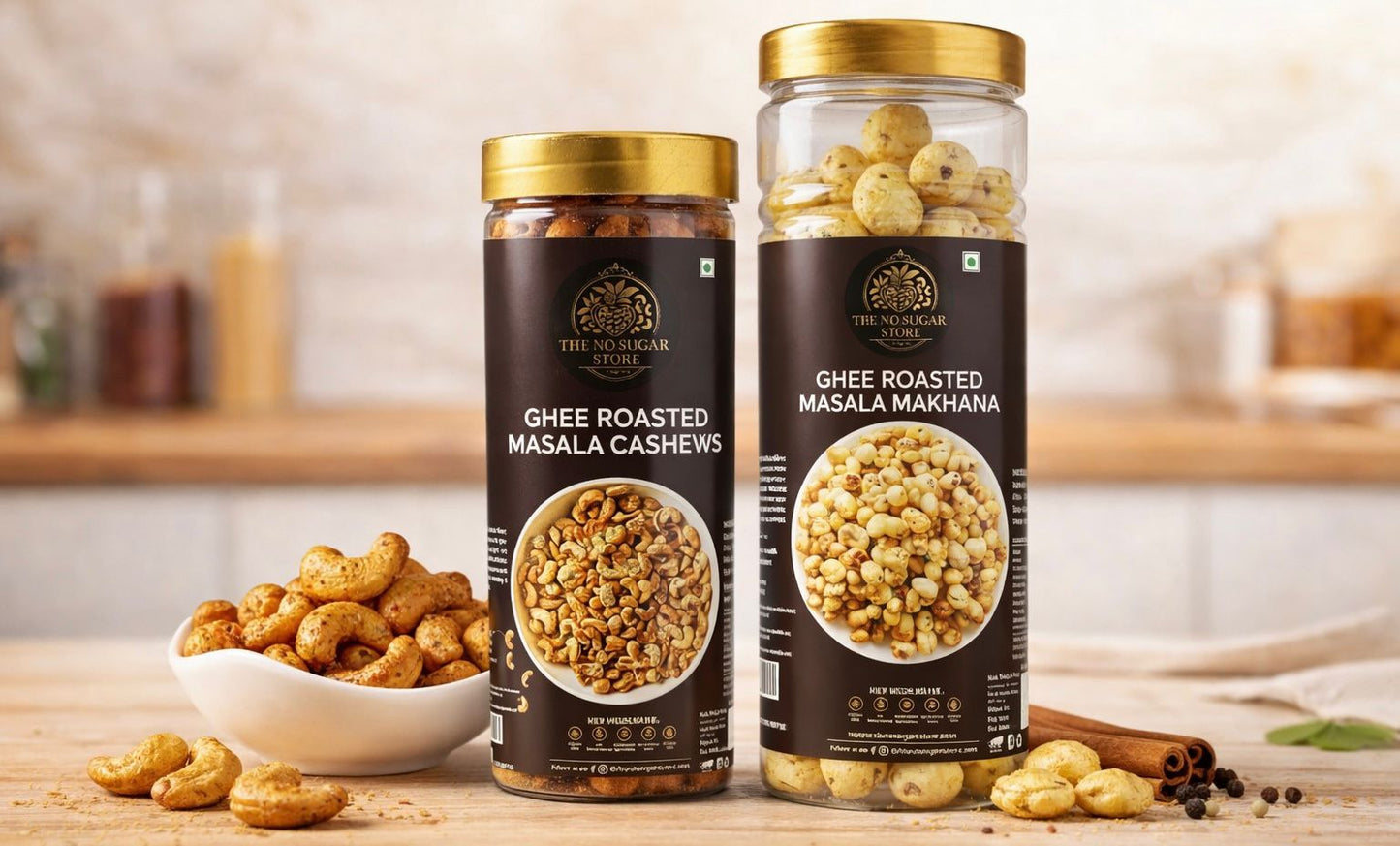 Combo (Cashwe & Makhana) - The No Sugar StoreThe No Sugar StoreThe No Sugar Store