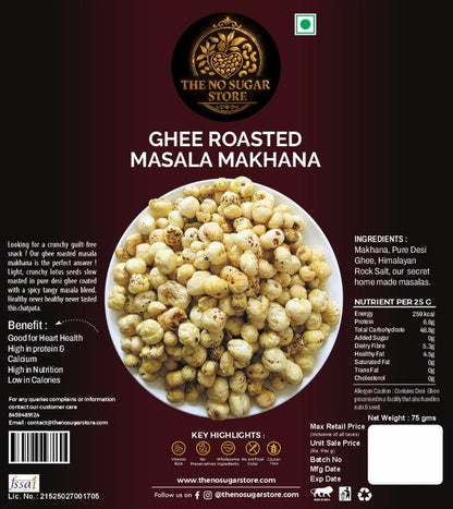 Ghee Roasted masala makhana - The No Sugar StoreThe No Sugar StoreThe No Sugar Store