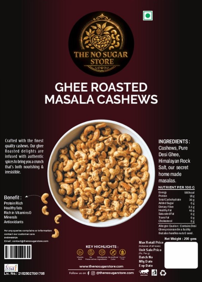 Masala Cashews - The No Sugar StoreThe No Sugar StoreThe No Sugar Store