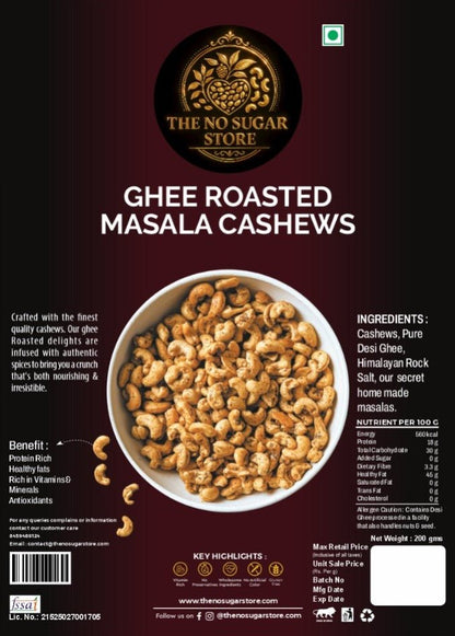 Masala Cashews - The No Sugar StoreThe No Sugar StoreThe No Sugar Store